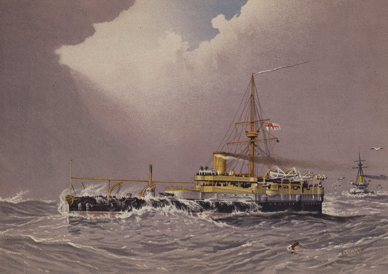 HMS Hero, 2. klasses slagskib af William Frederick Mitchell