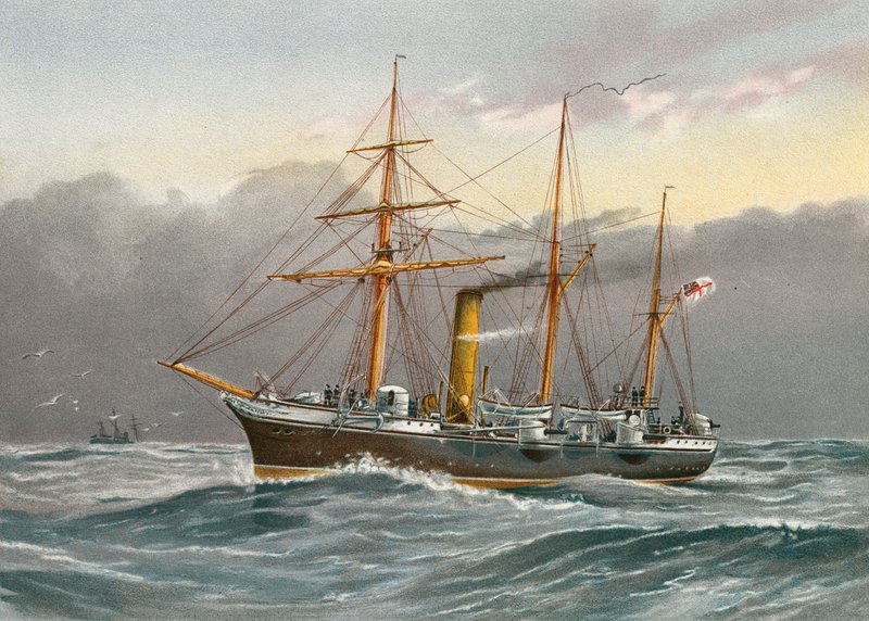 HMS Nymphe (nedrivning) af William Frederick Mitchell