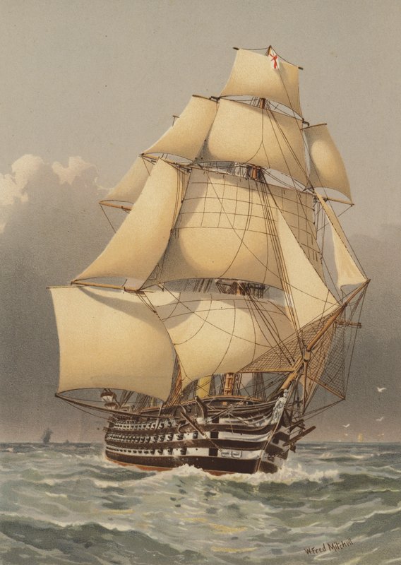 HMS Victoria, 121 kanoner af William Frederick Mitchell