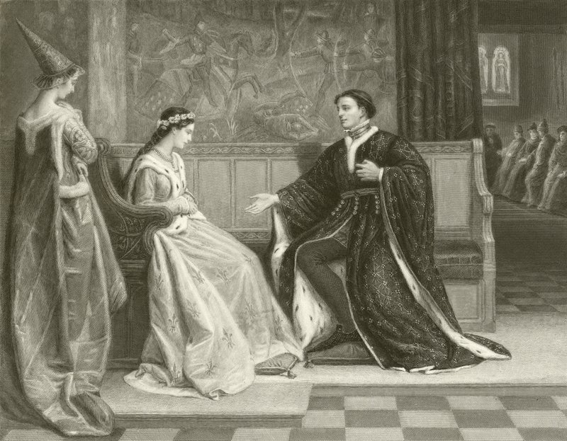 Bejlen til kong Henry V af William Frederick Yeames