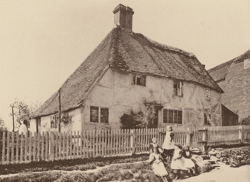 Ved Burwash, Sussex (s/h-foto) af William Galsworthy Davie