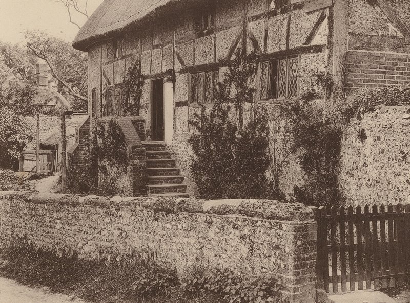 Ved Houghton, West Sussex (s/h-foto) af William Galsworthy Davie