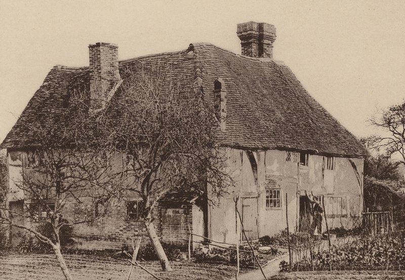 Ved Smallbridge, Horsmonden, Kent (s/h-foto) af William Galsworthy Davie