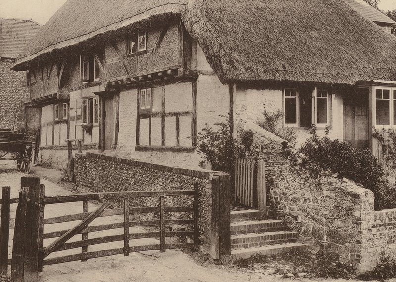 Farm House, Bury, West Sussex (s/h-foto) af William Galsworthy Davie