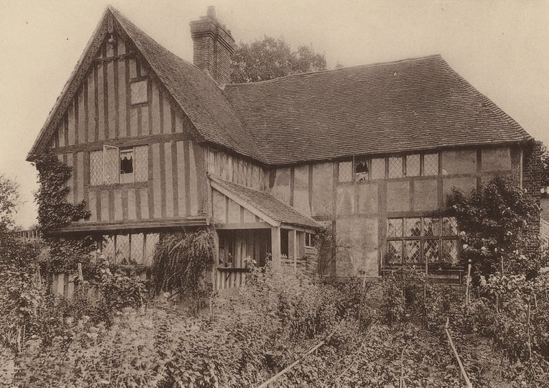 Horseshoe House, Beckley, Sussex (s/h-foto) af William Galsworthy Davie
