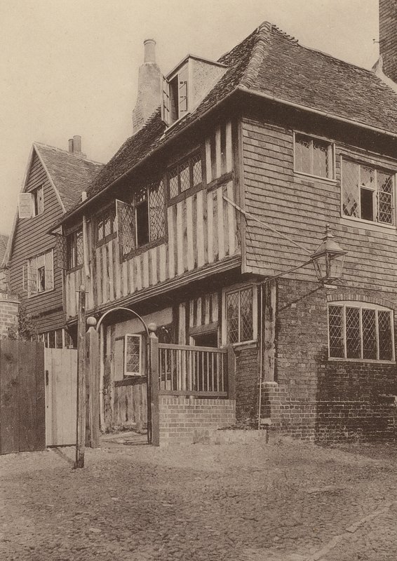 Mermaid Inn, Rye, Sussex (s/h-foto) af William Galsworthy Davie