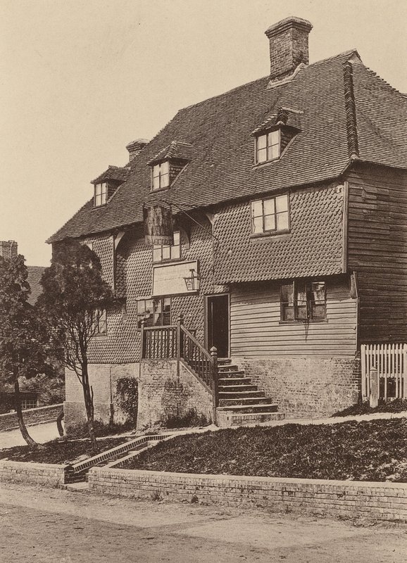 Seven Stars Inn, Robertsbridge, Sussex (s/h-foto) af William Galsworthy Davie