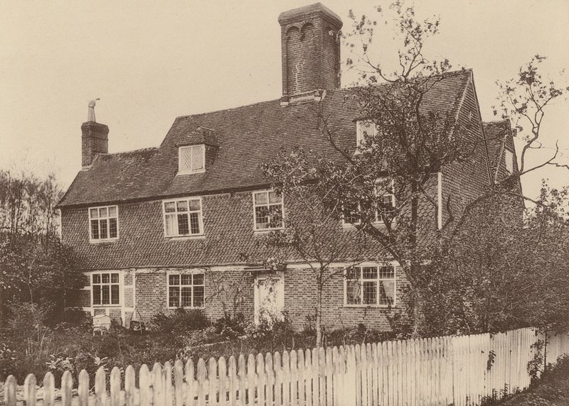 Swiggshole Farmhouse, Horsmonden, Kent (s/h-foto) af William Galsworthy Davie