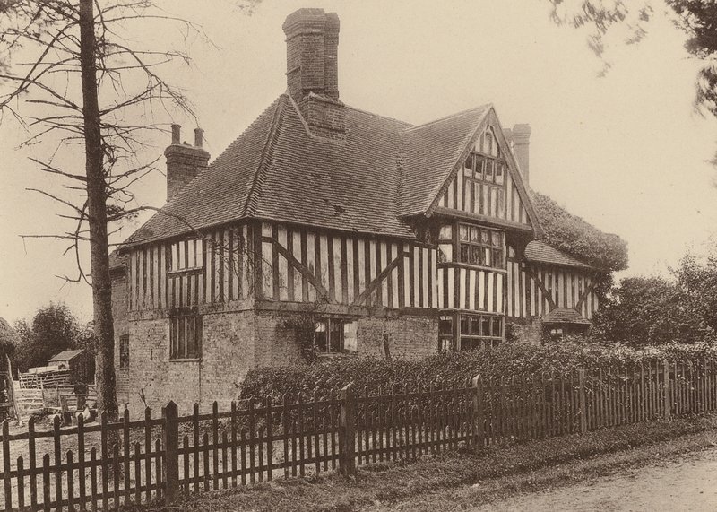 Yew-Tree Farm, nær Beckley og Northiam, Sussex (s/h-foto) af William Galsworthy Davie