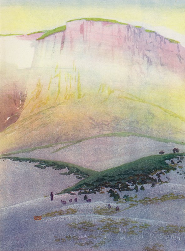 The Last Glean, Corsica (farve litho) af William Giles