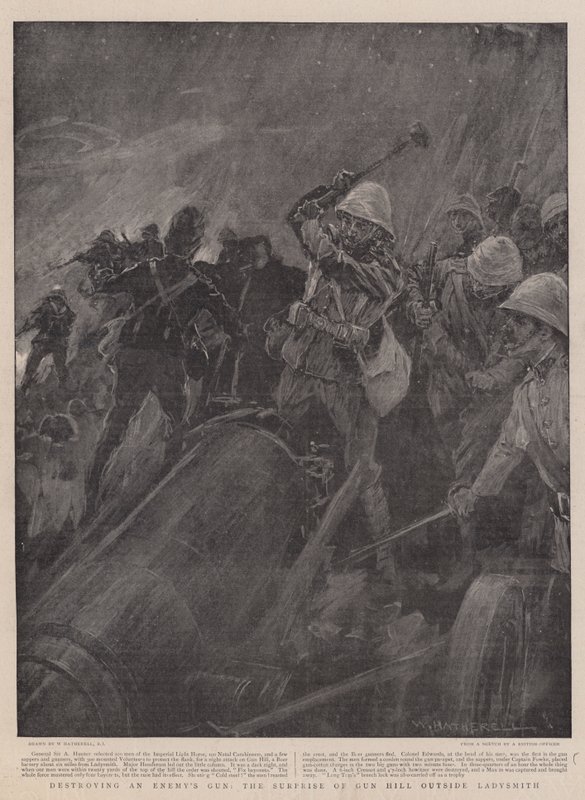 At ødelægge en fjendes pistol, overraskelsen fra Gun Hill uden for Ladysmith af William Hatherell