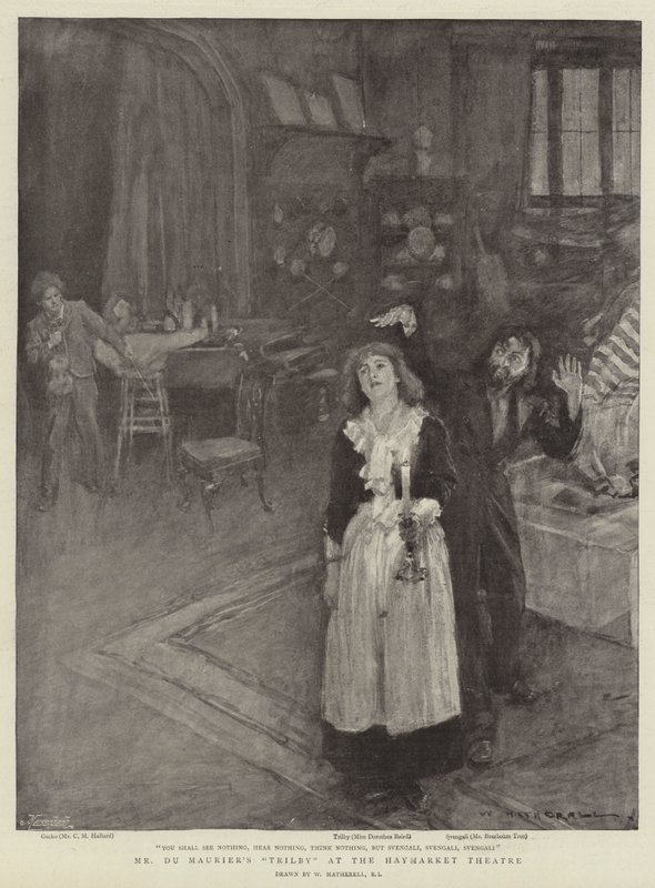 Du Mauriers Trilby på Haymarket Theatre af William Hatherell