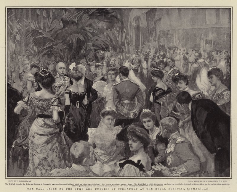 Ballen givet af hertugen og hertuginden af Connaught på Royal Hospital, Kilmainham af William Hatherell