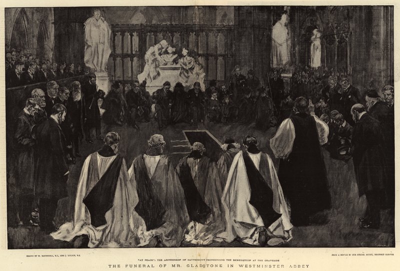 Gladstones begravelse i Westminster Abbey af William Hatherell