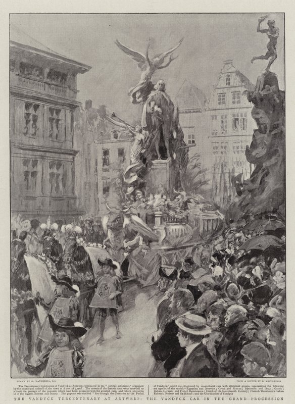 Vandyck-jubilæet i Antwerpen, Vandyck-bilen i den store procession af William Hatherell