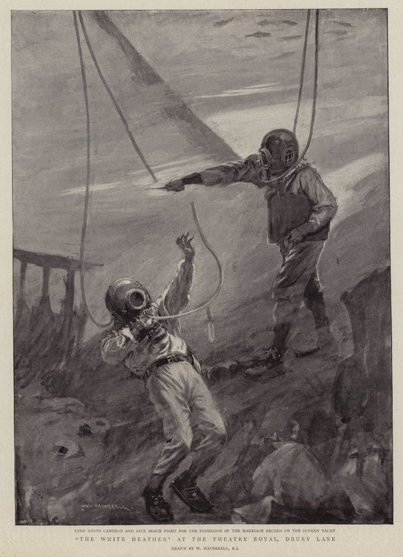 The White Heather på Theatre Royal, Drury Lane af William Hatherell