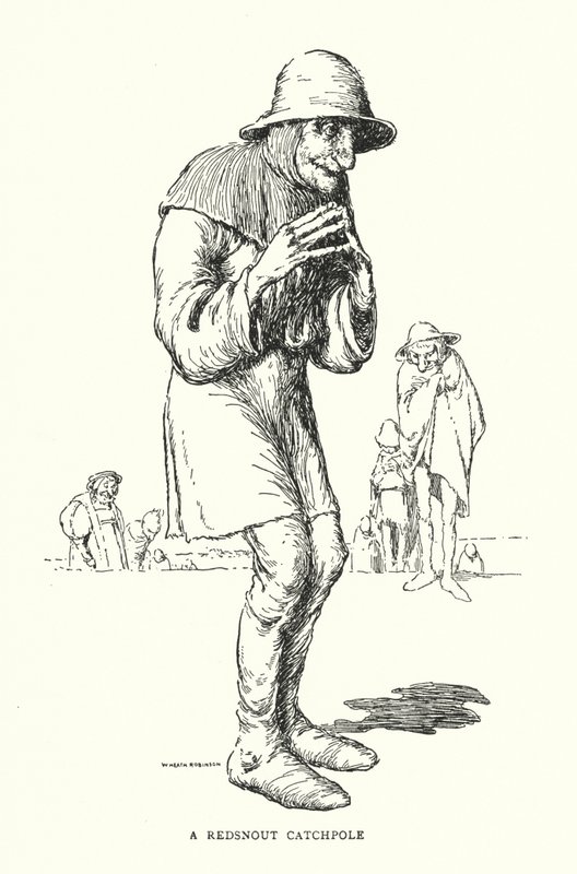 En Redsnout Catchpole (litho) af William Heath Robinson