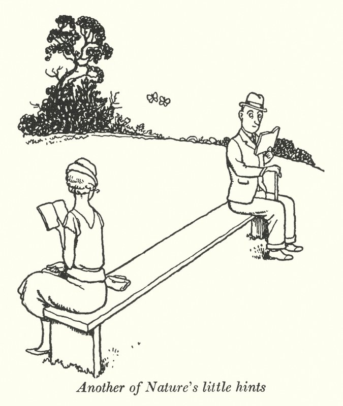 Endnu et af naturens små hints (litho) af William Heath Robinson
