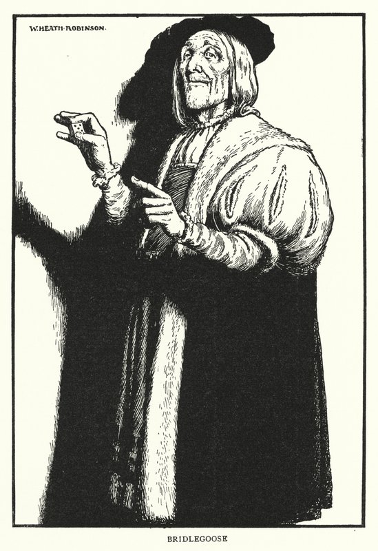 Bridlegoose (litho) af William Heath Robinson