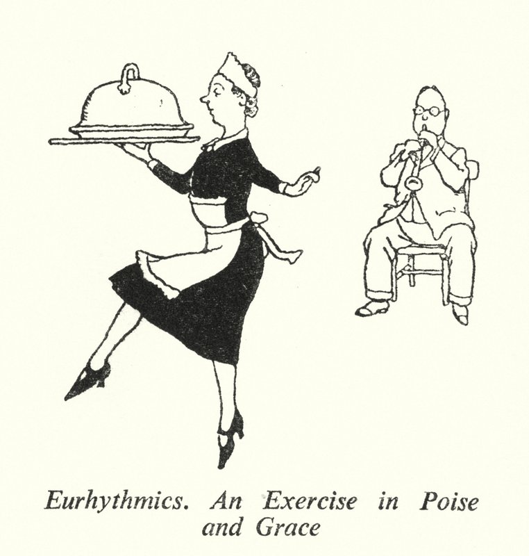 Eurhythmics, An Exercise in Poise and Grace (litho) af William Heath Robinson