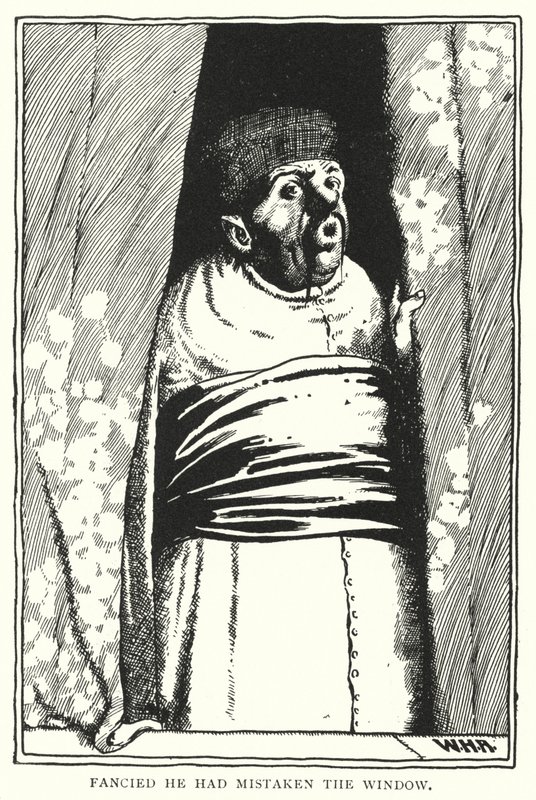 Troede han havde taget fejl af vinduet (gravering) af William Heath Robinson