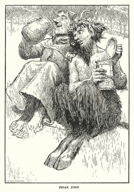 Friar John (litho) af William Heath Robinson