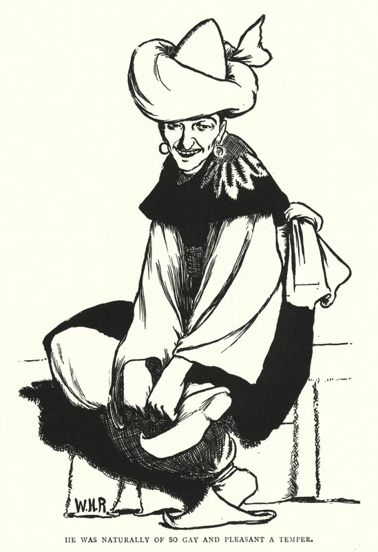 Han var naturligvis af et så homoseksuelt og behageligt temperament (gravering) af William Heath Robinson
