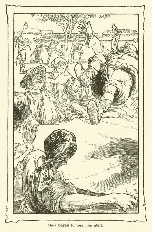 Illustration til Don Quixote (litho) af William Heath Robinson