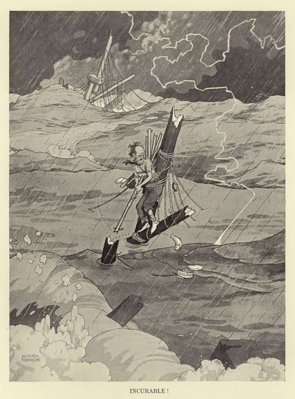 Uhelbredelig af William Heath Robinson