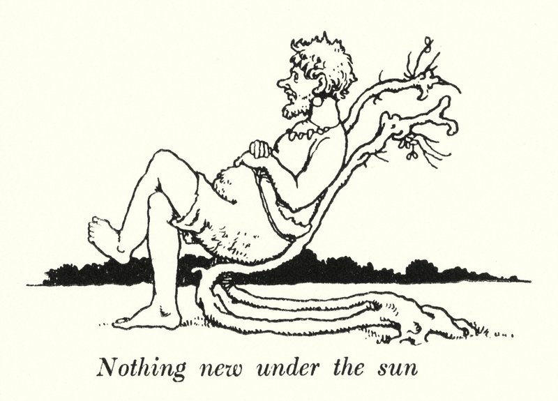 Intet nyt under solen (litho) af William Heath Robinson