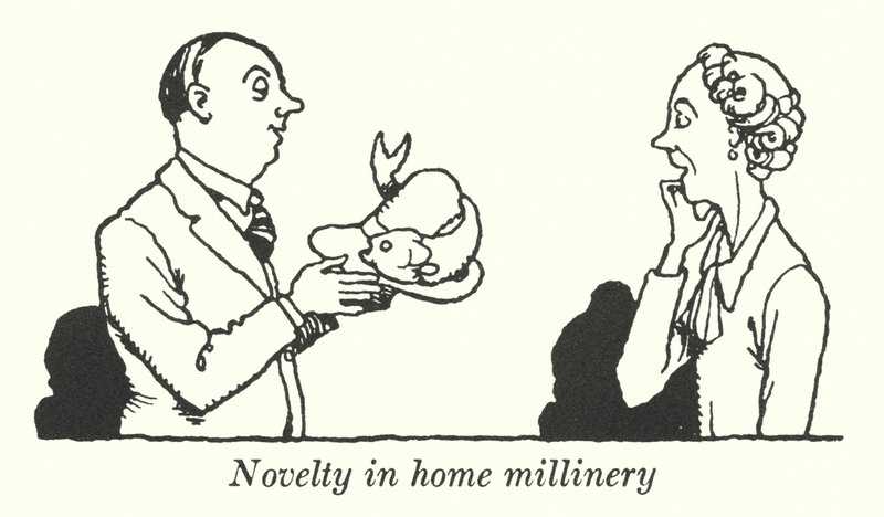 Nyhed inden for hjemmemølleri (litho) af William Heath Robinson