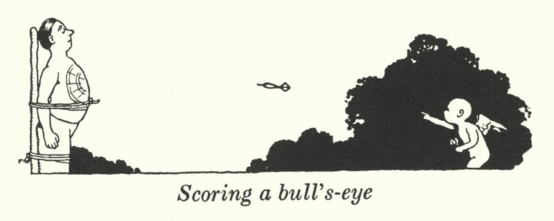 At score et ydre øje (litho) af William Heath Robinson