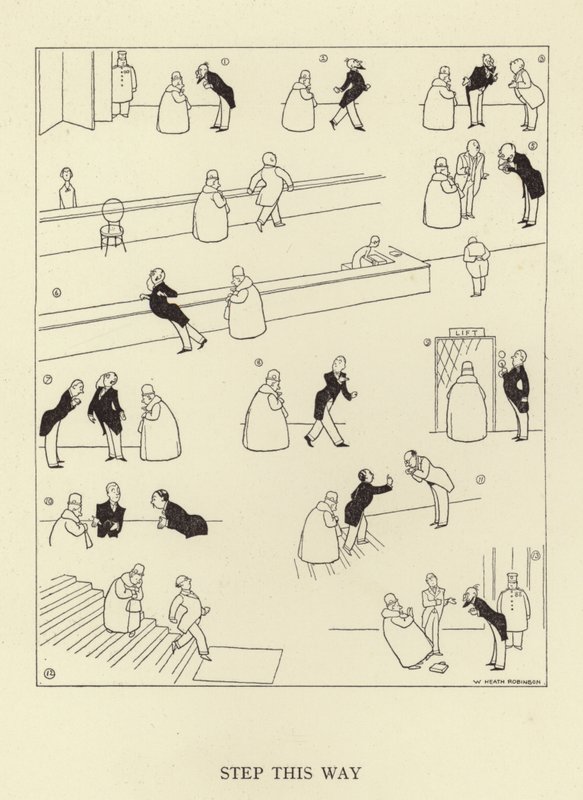 Træd på denne måde af William Heath Robinson