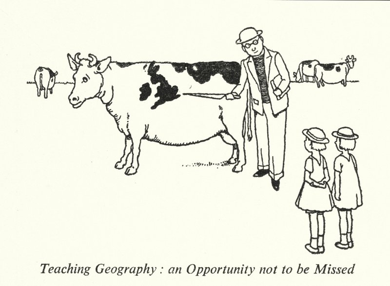 Undervisning i geografi, en mulighed du ikke må gå glip af (litho) af William Heath Robinson