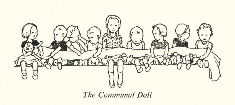 Den fælles dukke (litho) af William Heath Robinson