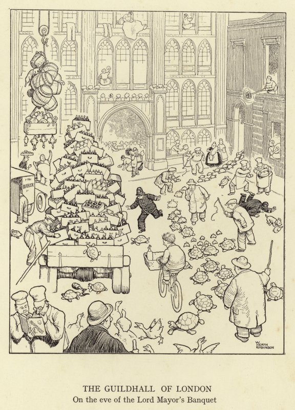 The Guildhall of London, på tærsklen til Lord Mayor