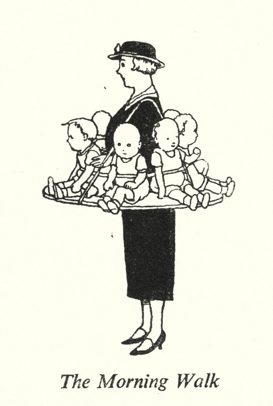 Morgenvandringen (litho) af William Heath Robinson