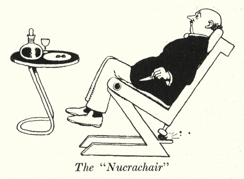 "Nucrachair" (litho) af William Heath Robinson