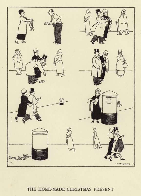 Den hjemmelavede julegave af William Heath Robinson