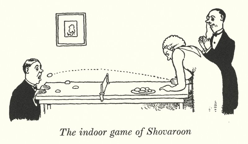 The Indoor Game of Showrun (Litho) af William Heath Robinson
