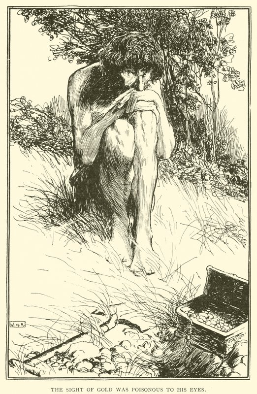 Synet af guld var giftigt for hans øjne af William Heath Robinson