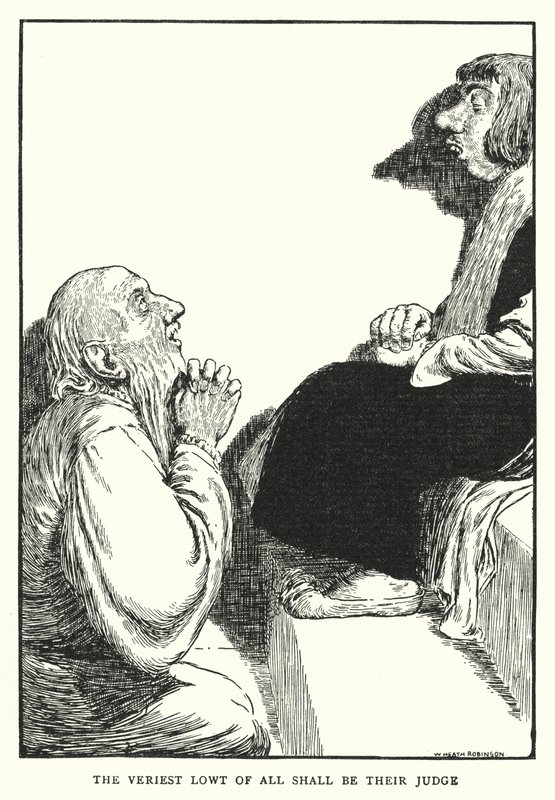 Den allerbedste af alle skal være deres dommer (litho) af William Heath Robinson