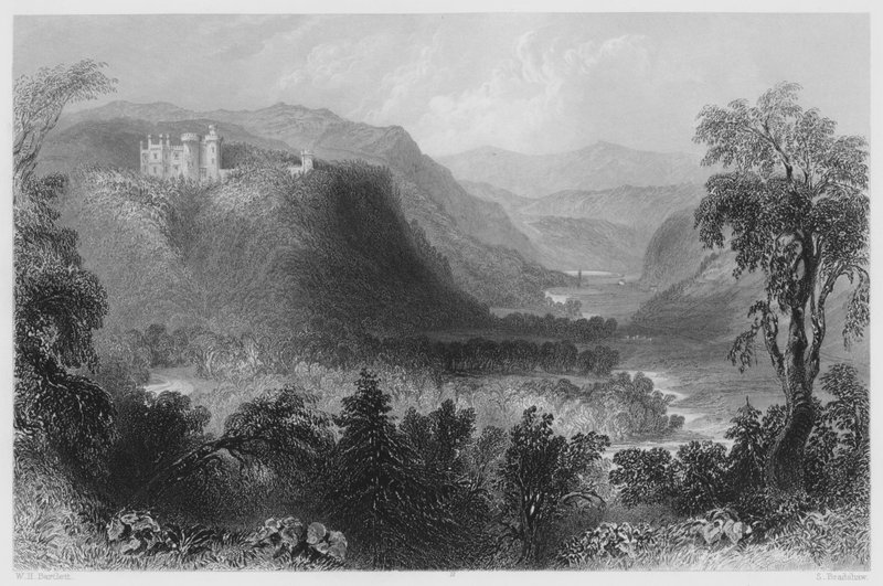 Castle Howard, Vale of Avoca (gravering) af William Henry (after) Bartlett