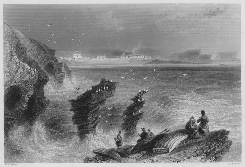 Kilkee, County Clare (gravering) af William Henry (after) Bartlett