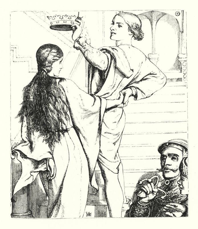 Tiggerpigen (gravering) af William Henry (after) Hunt