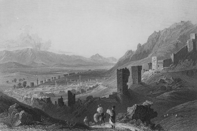 Antiochia fra vest af William Henry Bartlett