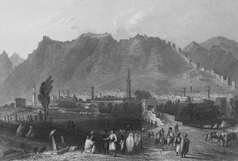 Antiokia, på vej fra Suadeah af William Henry Bartlett