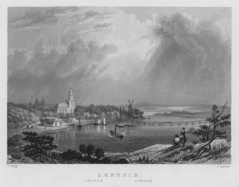 Arnheim (gravering) af William Henry Bartlett