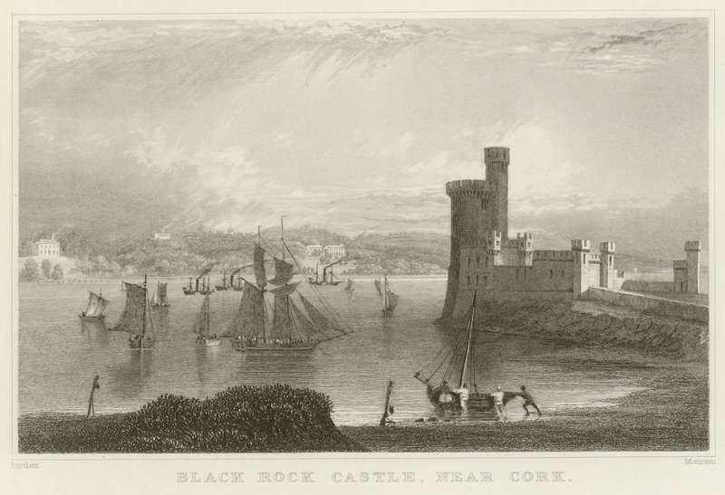 Black Rock Castle af William Henry Bartlett