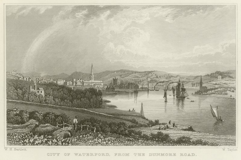 Byen Waterford af William Henry Bartlett